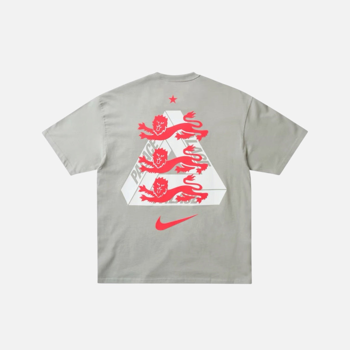 Palace x England Nike Premium T-Shirt Pewter Grey