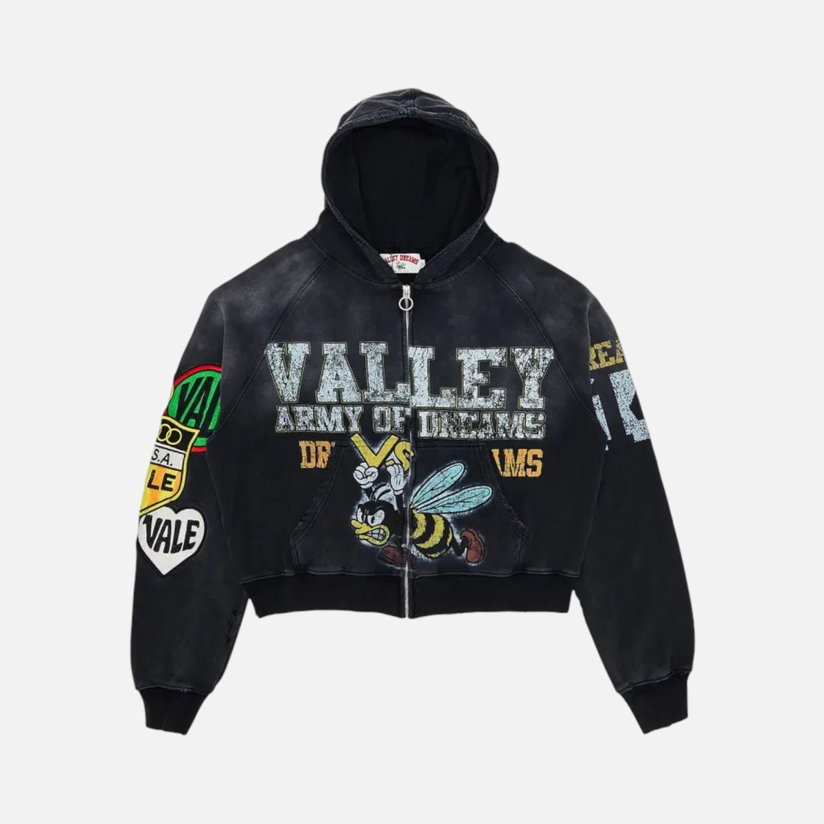 Vale Forever Army Zip Up Black