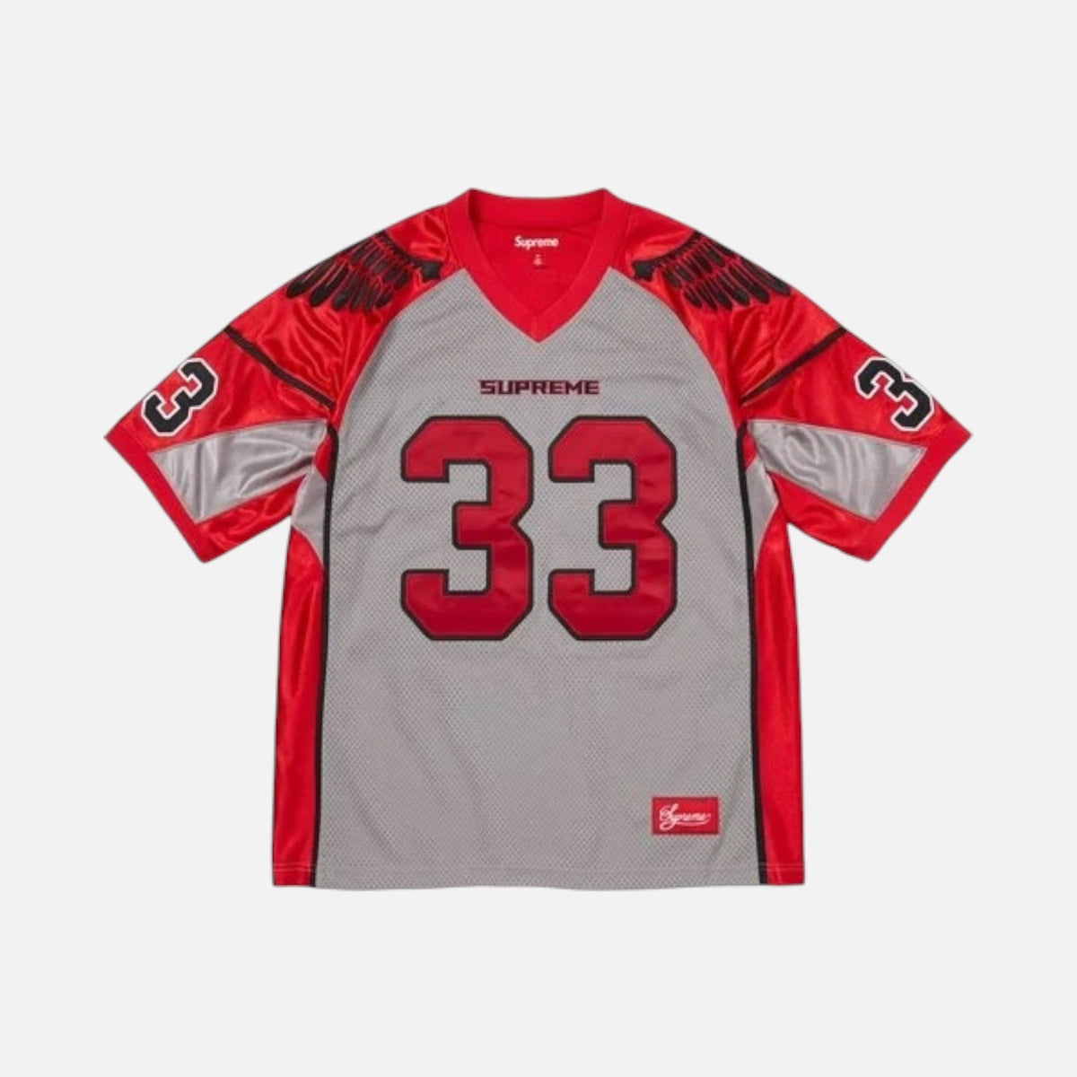 Supreme Wings Football Jersey Grey Red