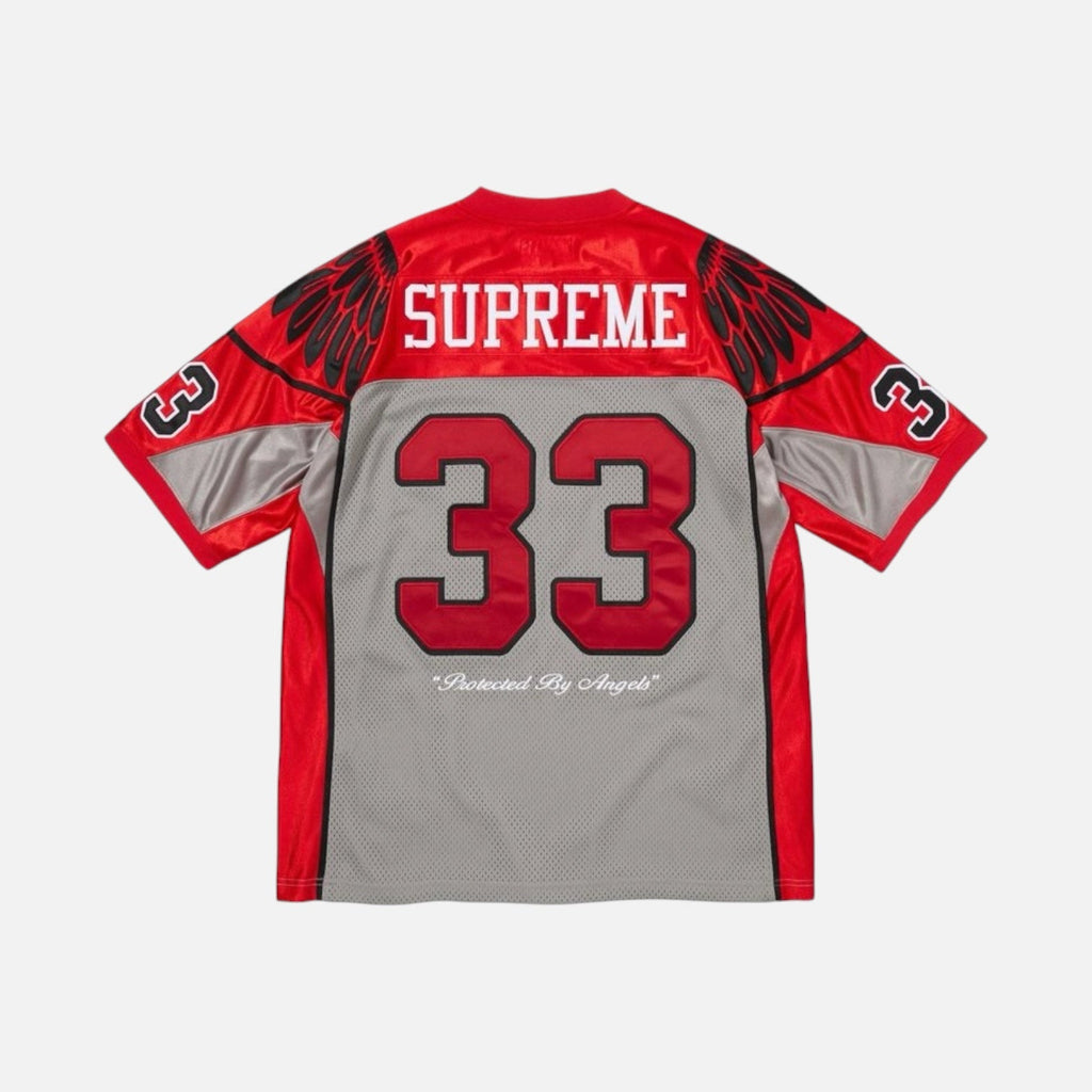 Supreme Wings Football Jersey Grey Red