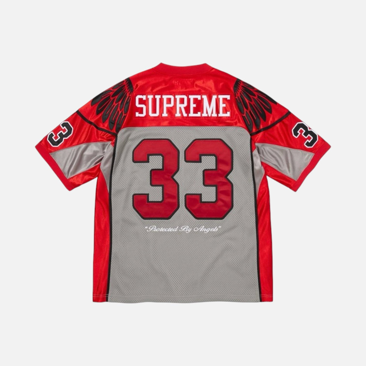 Supreme Wings Football Jersey Grey Red