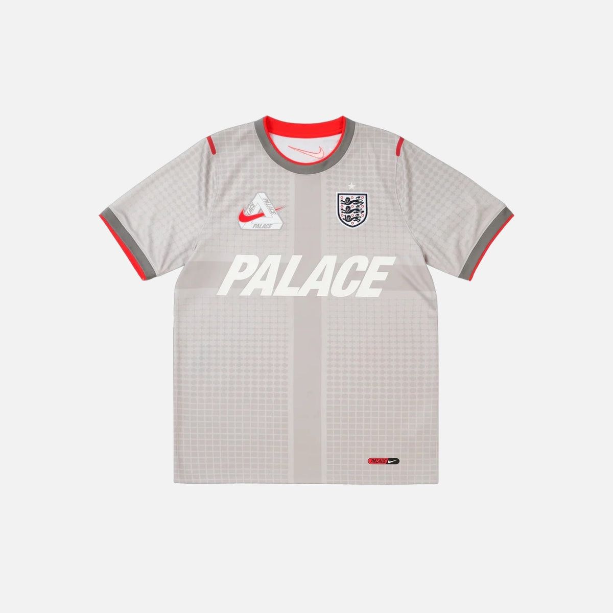 Palace X Nike England Dri-Fit 'Pewter Grey/Bright Crimson