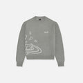 Broken Planet Heather Grey Planet Knit Sweatshirt