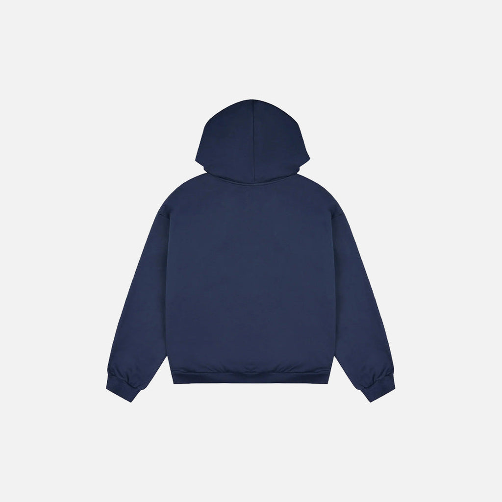 Broken Planet Zip-Up Deep Navy Hoodie