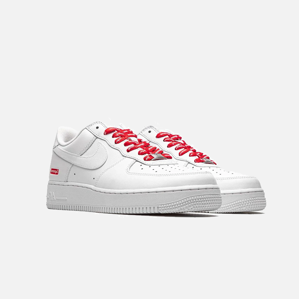 Nike x Supreme Air Force 1 Low White Box Logo