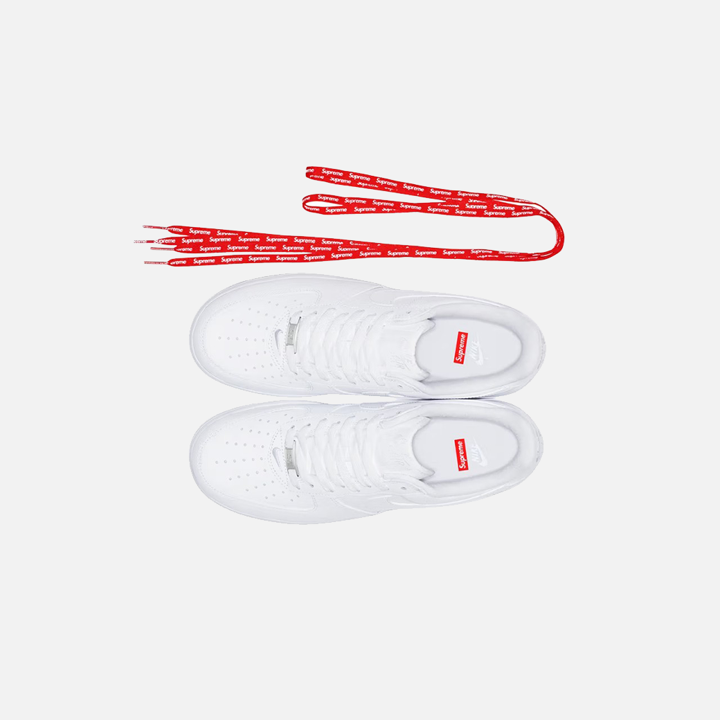 Nike x Supreme Air Force 1 Low White Box Logo