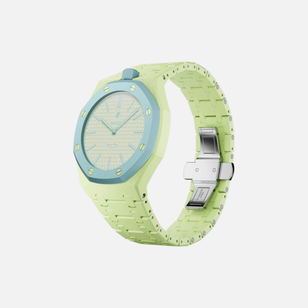 Swatch X Audemars Piguet Royal Pop Bioceramic Watch Strap Blaue Acht