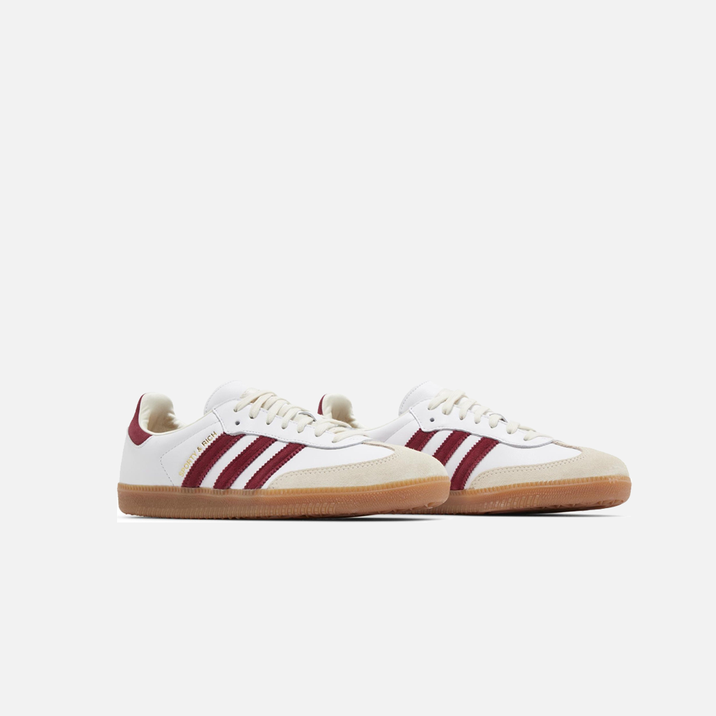 Adidas x Sporty Rich Samba Burgundy