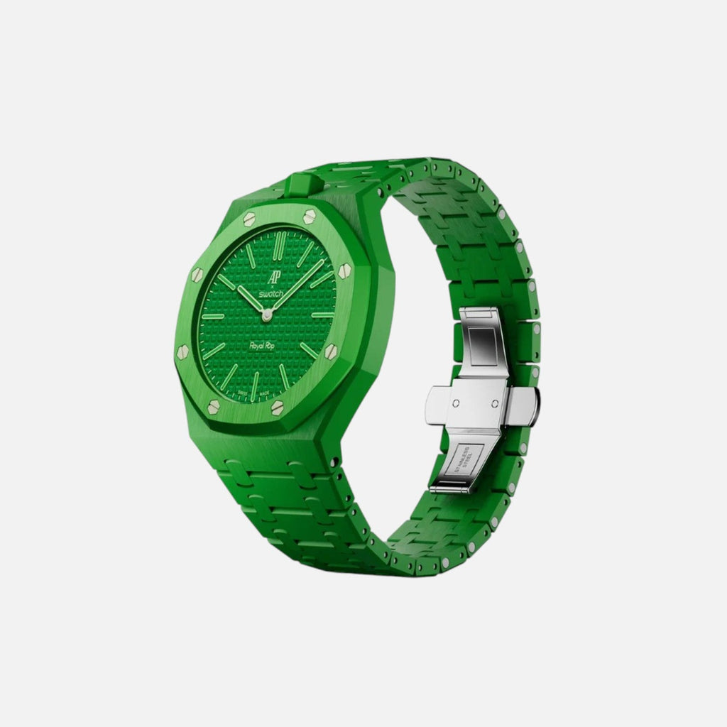 Swatch X Audemars Piguet Royal Pop Bioceramic Watch Strap Green Eight