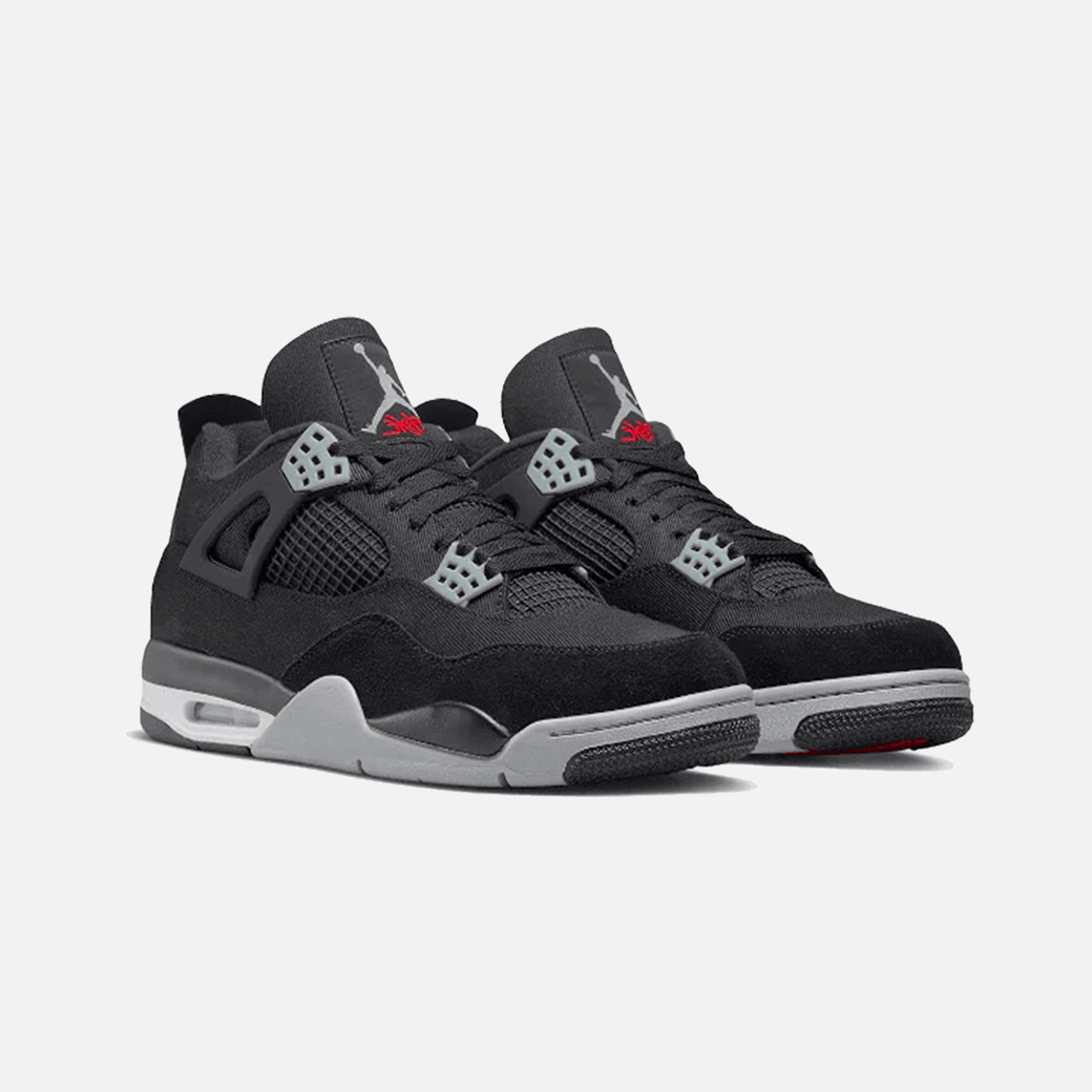 Nike Air Jordan 4 Black Canvas