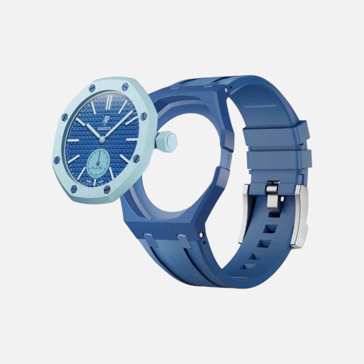 Lan Ba Swatch x AP Royal Pop Rubber Case-Strap