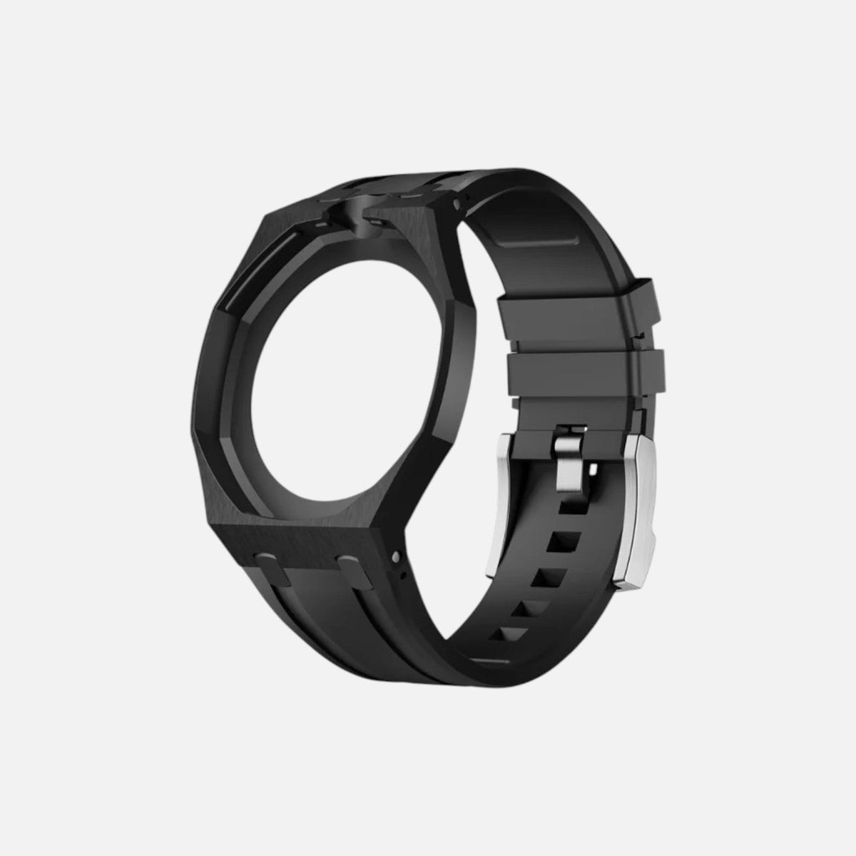 Swatch x AP Royal Pop Ocho Negro Rubber Case-Strap