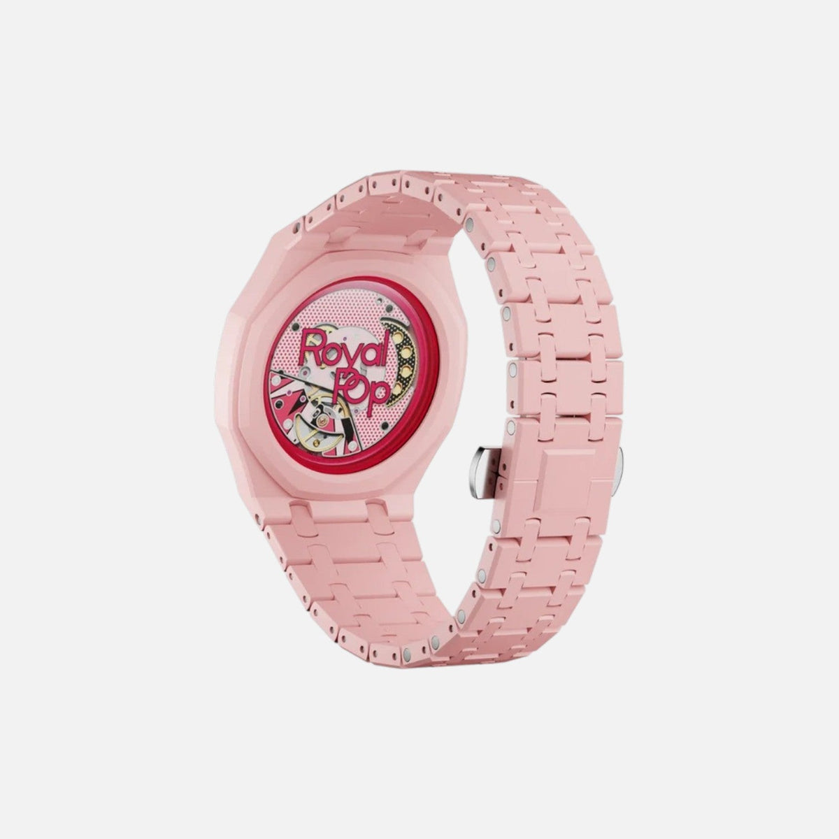 Swatch X Audemars Piguet Royal Pop Bioceramic Watch Strap Otto Rosso
