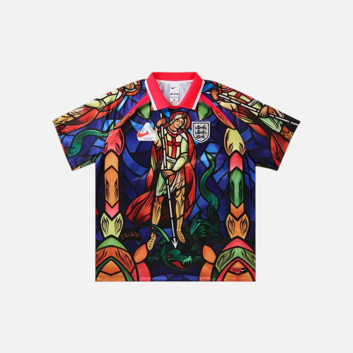 Palace x Nike England Dri-Fit Football Jersey 'Bright Crimson'