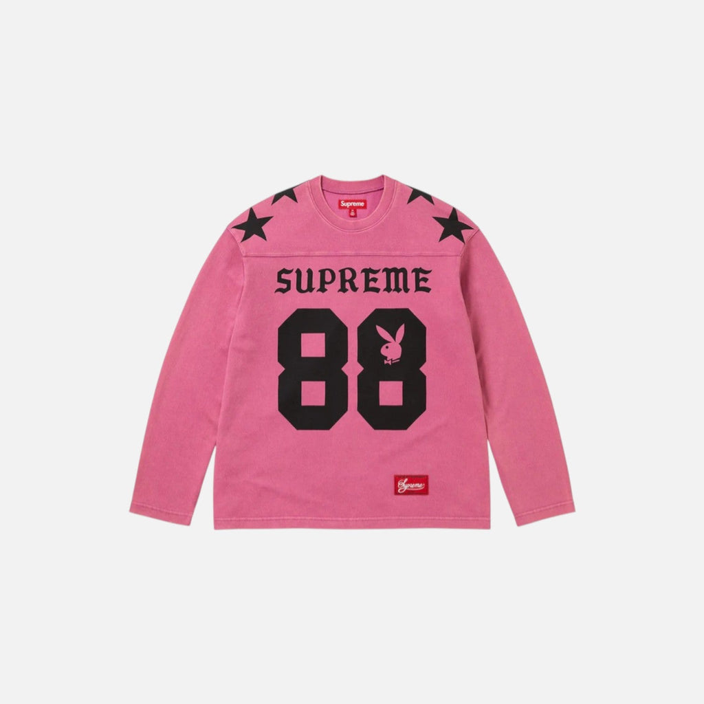 Supreme x Playboy L/S Football Top Pink