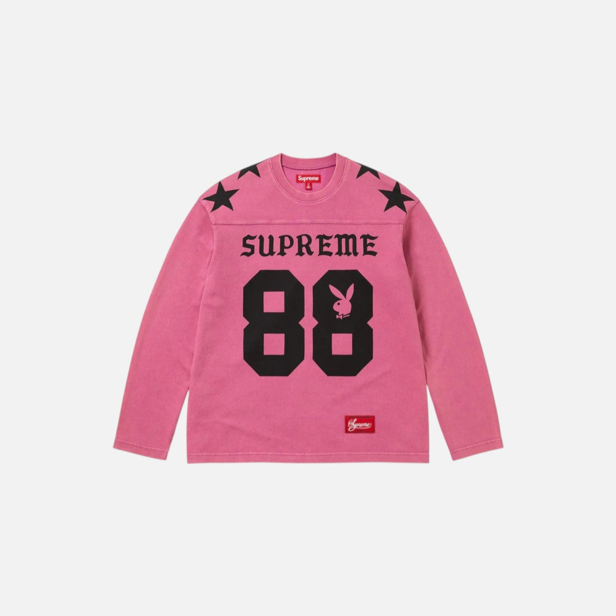 Supreme x Playboy L/S Football Top Pink