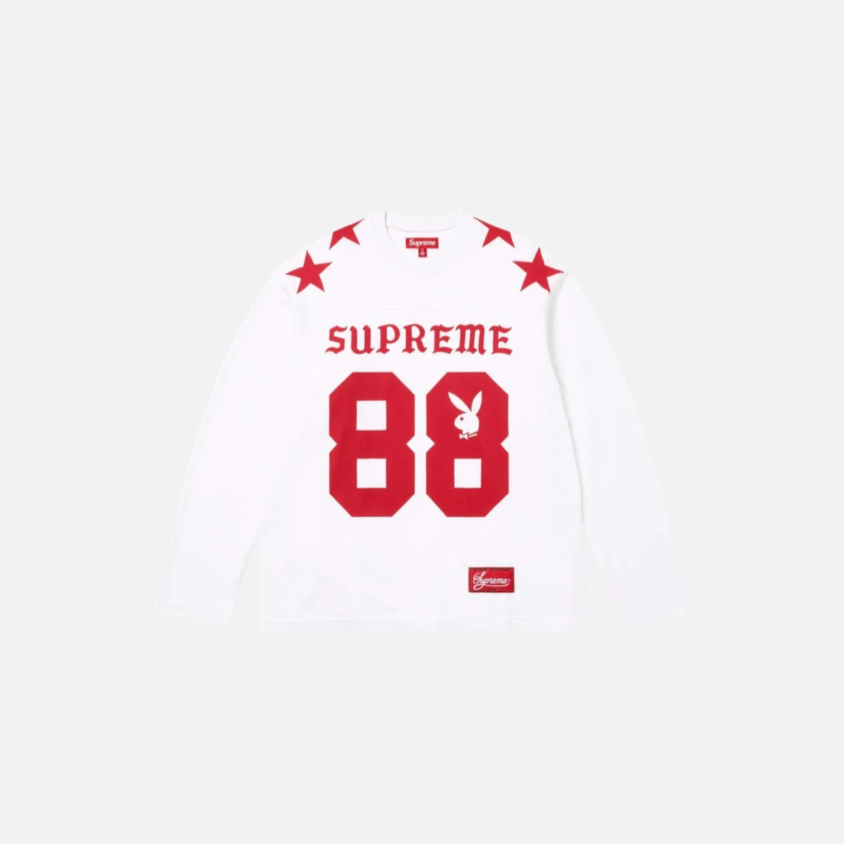 Supreme x Playboy L/S Football Top White