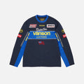 Supreme Vanson Leather L/S Top Navy