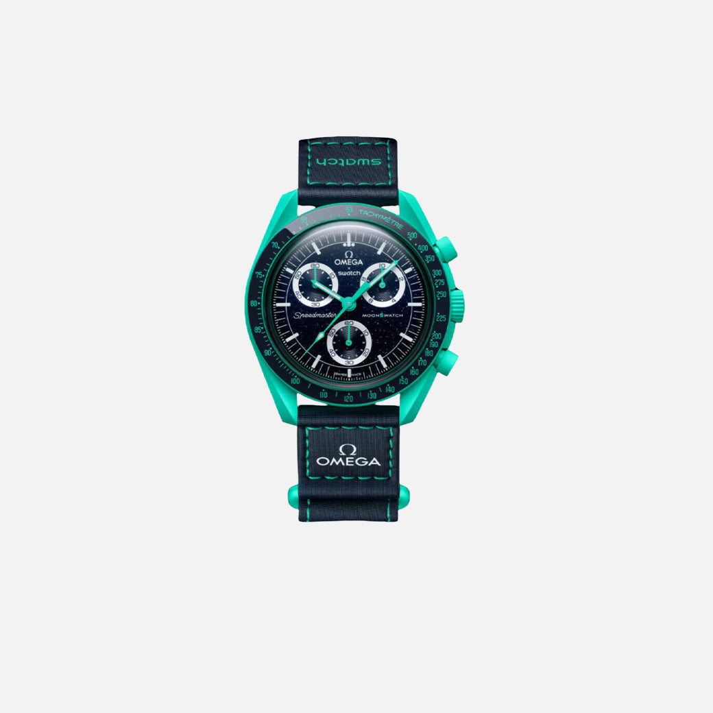 Swatch x Omega Bioceramic Moonswatch 'Mission to Earth' - Polar Lights (SO33L103) (SAME-DAY DISPATCH)