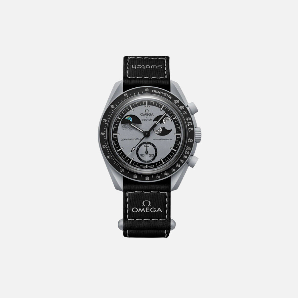Swatch x Omega Bioceramic Moonswatch 'Mission to Earthphase' (SO33M700) (SAME-DAY DISPATCH)