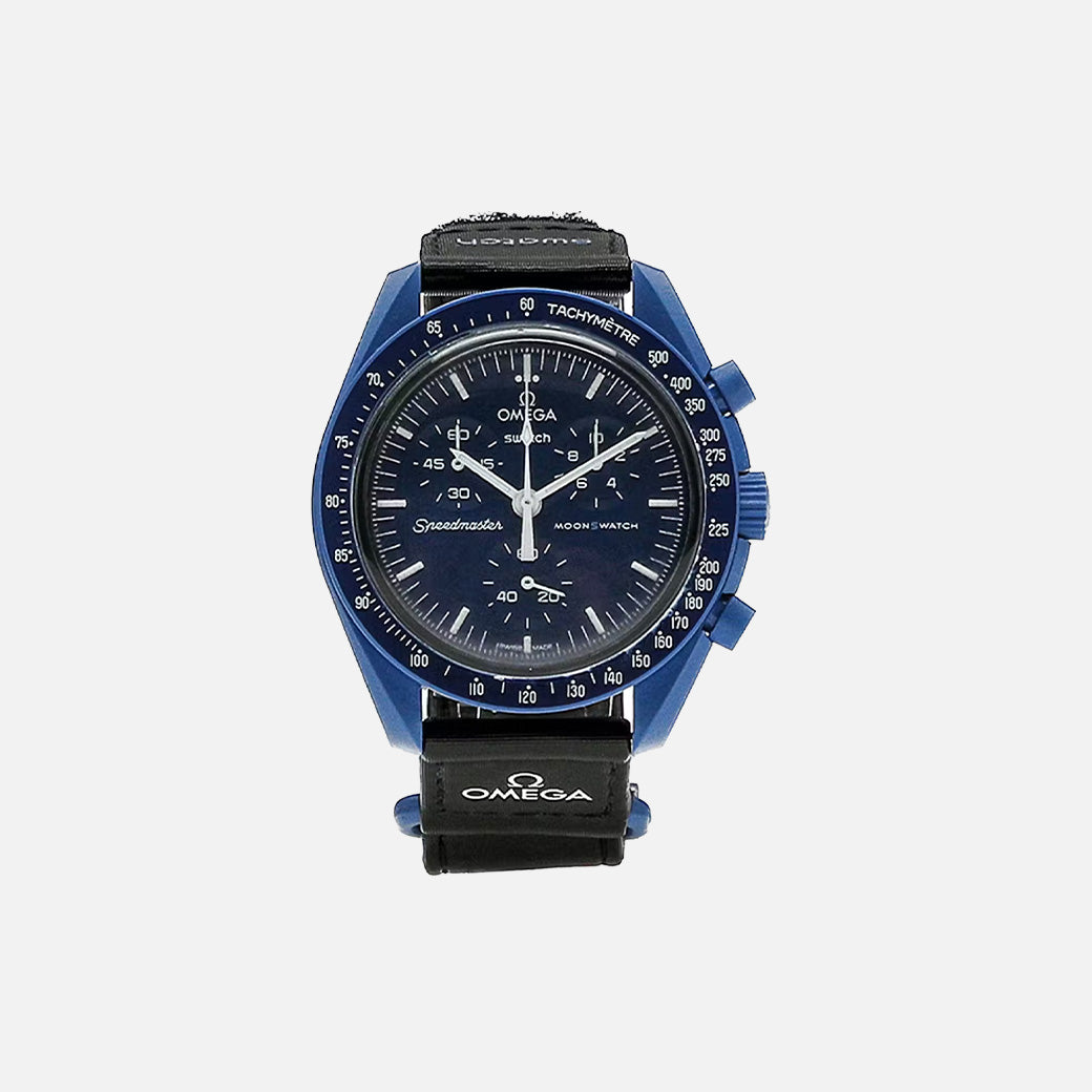 SWATCH X OMEGA BIOCERAMIC MOONSWATCH 'MISSION TO NEPTUNE' (SO33N100) (SAME-DAY DISPATCH)