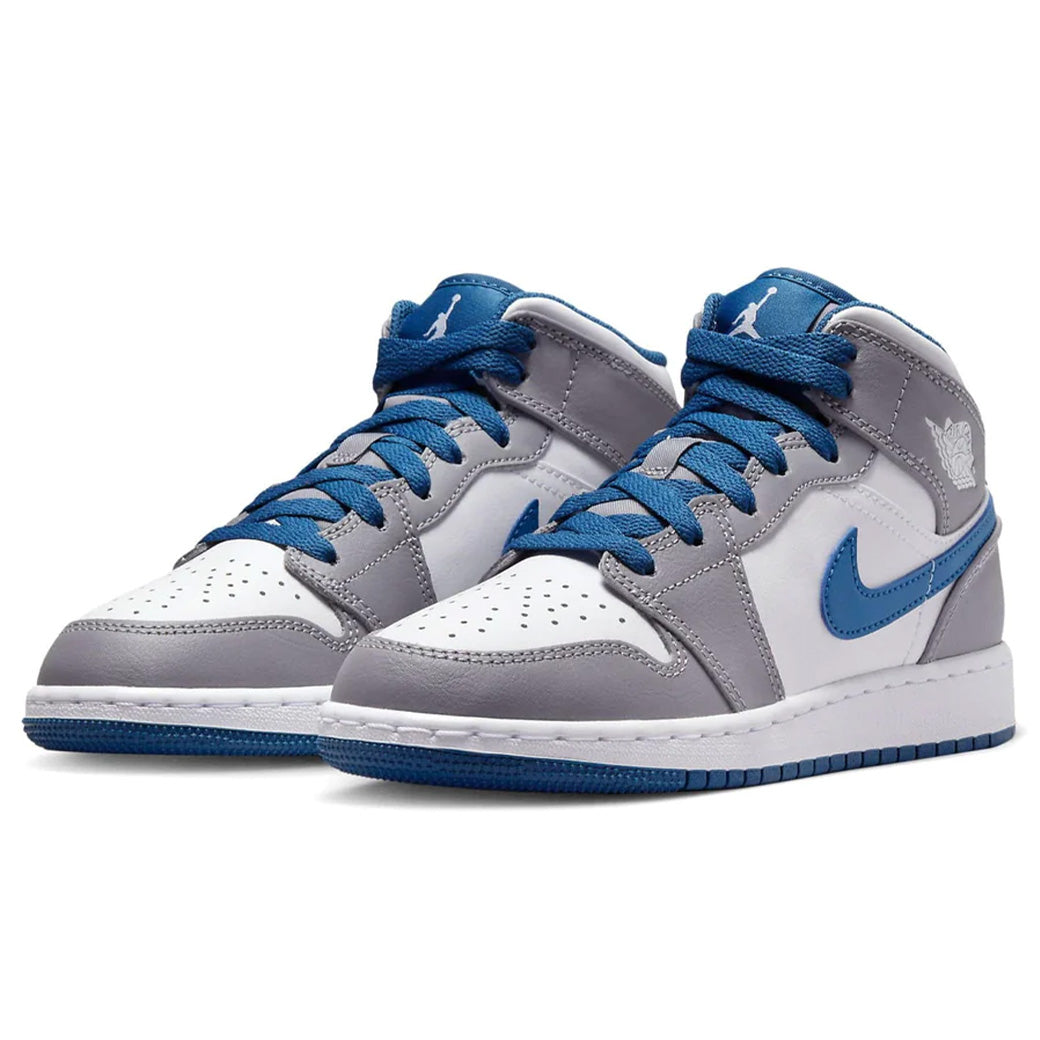 Nike Air Jordan 1 Mid Cement True Blue