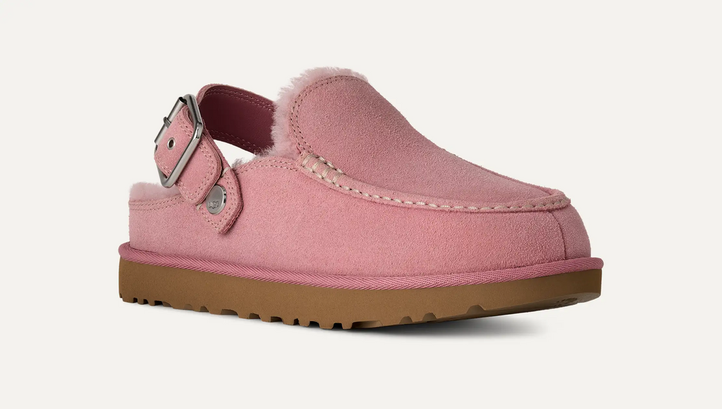 UGG Goldenstar Evelina Clog in Dusty Orchid, angled view