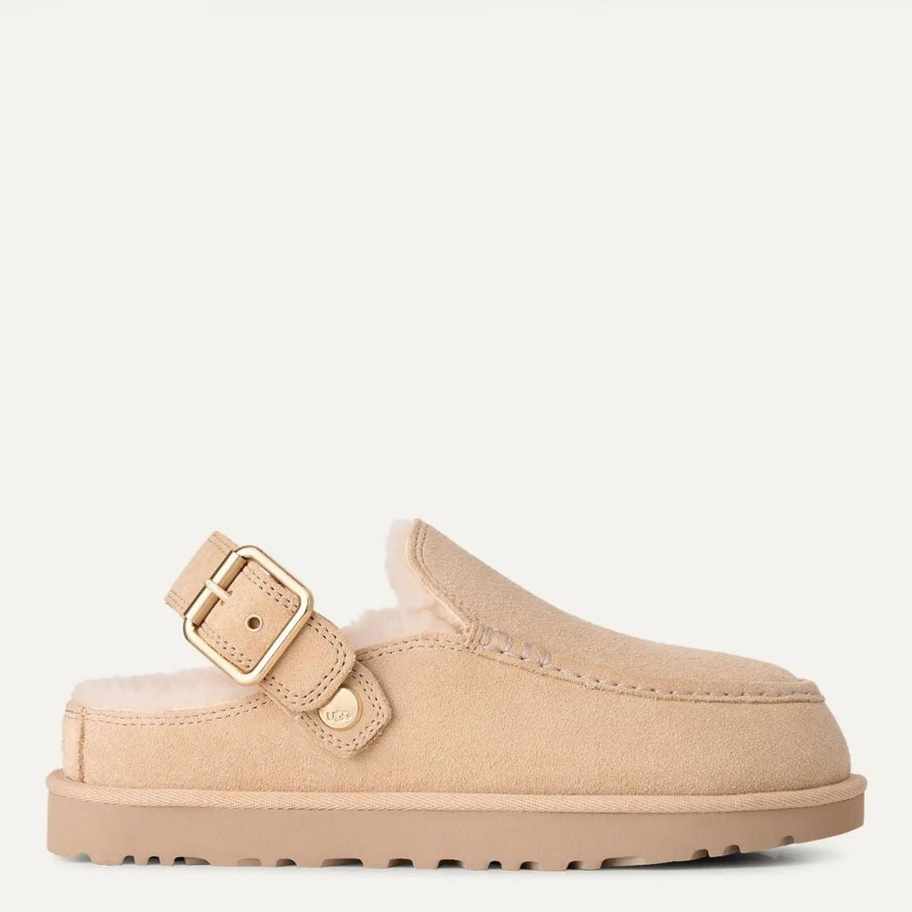 UGG Goldenstar Evelina Clog in Sand Castle, side profile