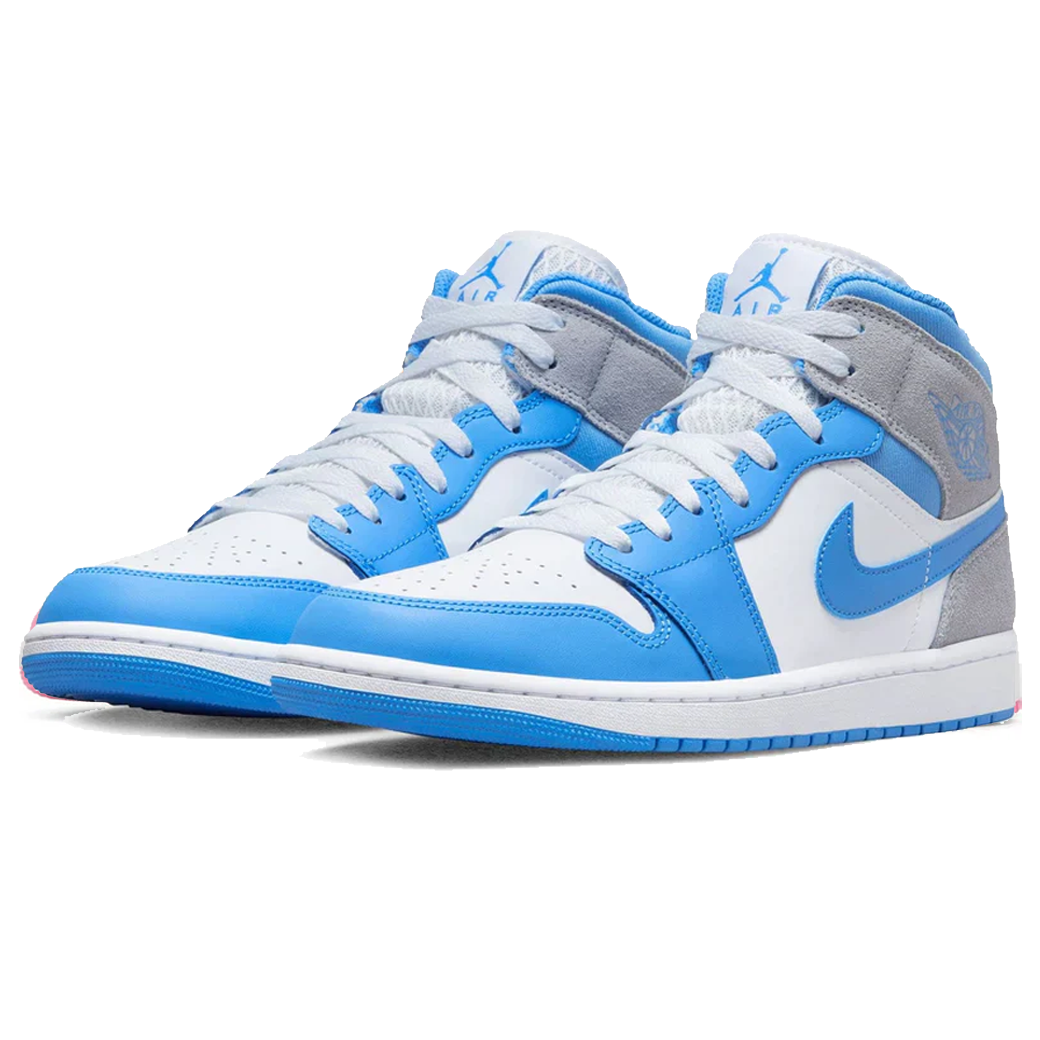 Nike Air Jordan 1 Mid University Blue Grey