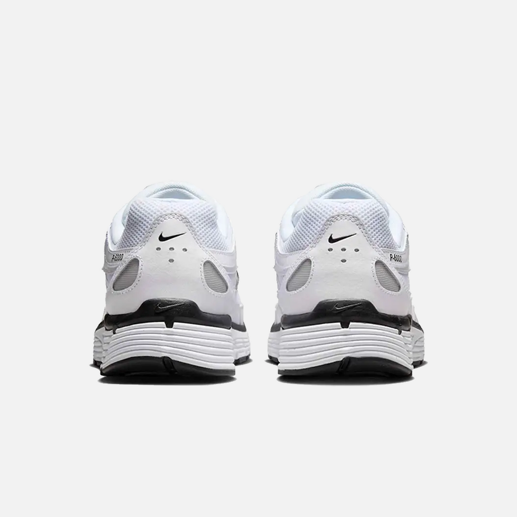Nike P-6000 White Metallic Silver Black